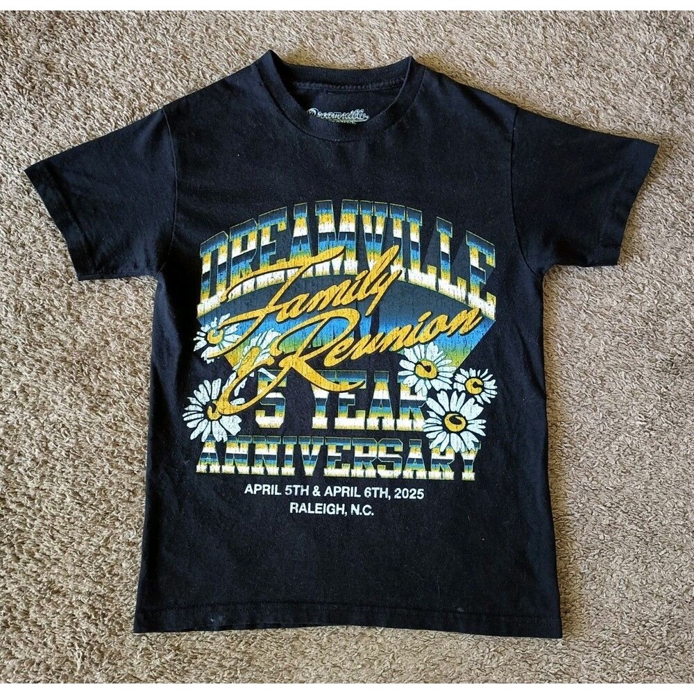 Dreamville T-Shirt Men's Size Small Graphic Print Black Short Sleeve